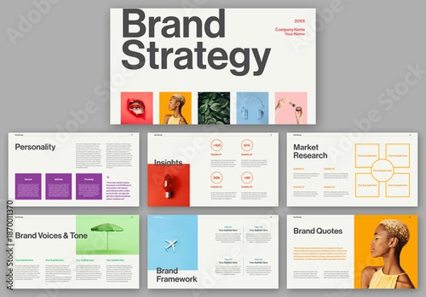 Obraz Brand Strategy Presentation Layout