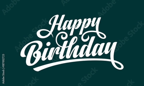 Obraz Happy Birthday text