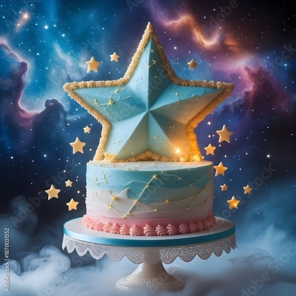 Obraz cake with star