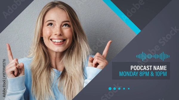 Fototapeta Geometric Overlay Text Toolkit