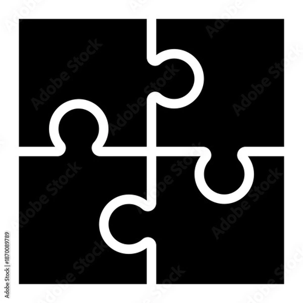 Fototapeta Puzzle icon