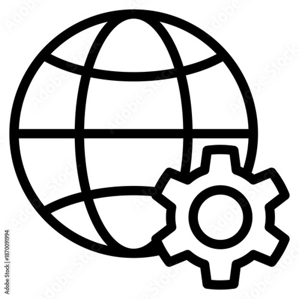 Fototapeta Management icon