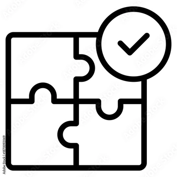 Fototapeta Puzzle icon