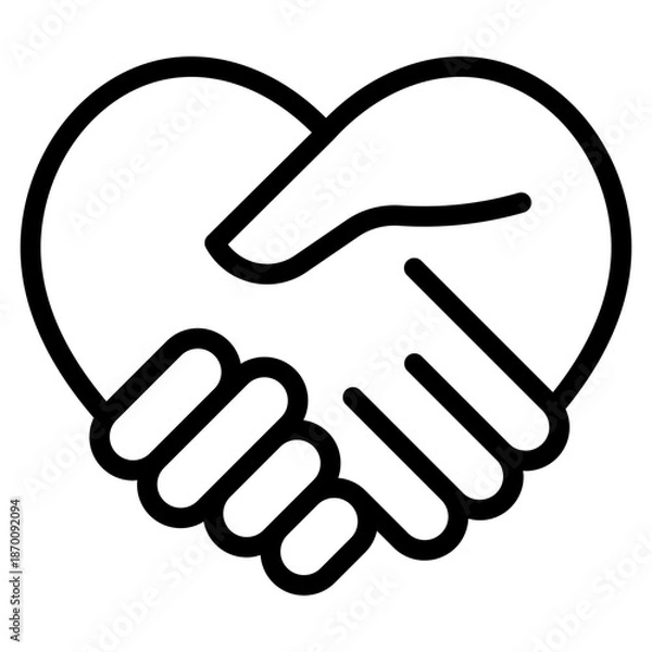 Fototapeta Handshake icon