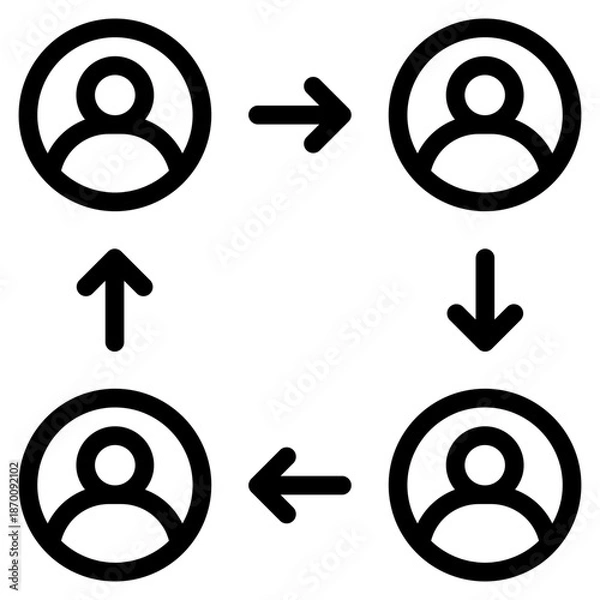 Fototapeta communication Icon