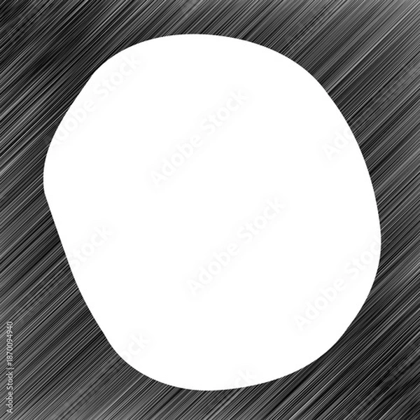 Obraz Black Abstract Circle Frame