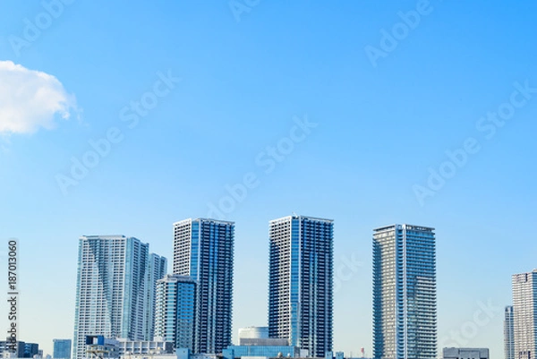 Fototapeta 晴海の都市風景