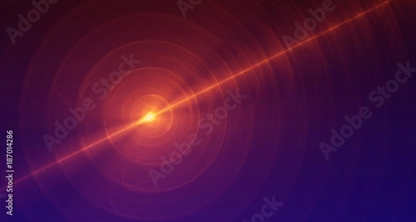 Fototapeta Abstract light and laser beams, fractals  and glowing shapes  multicolored art background texture for imagination, creativity and design. Creative ideas for print, web, poster, postcard, gaming, art.