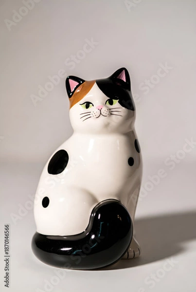 Obraz Ceramic Cat Figurine