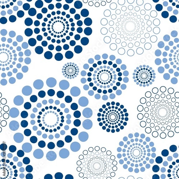 Obraz Stylish colored pattern for modern blue background