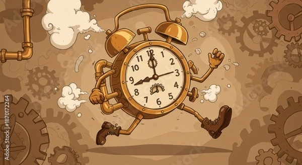 Obraz Antique clock illustration
