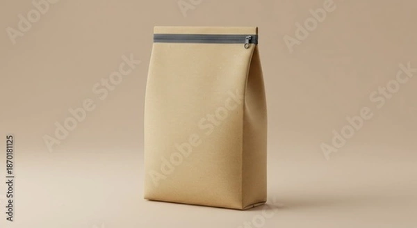 Obraz Beige rectangular pouch with transparent overlay