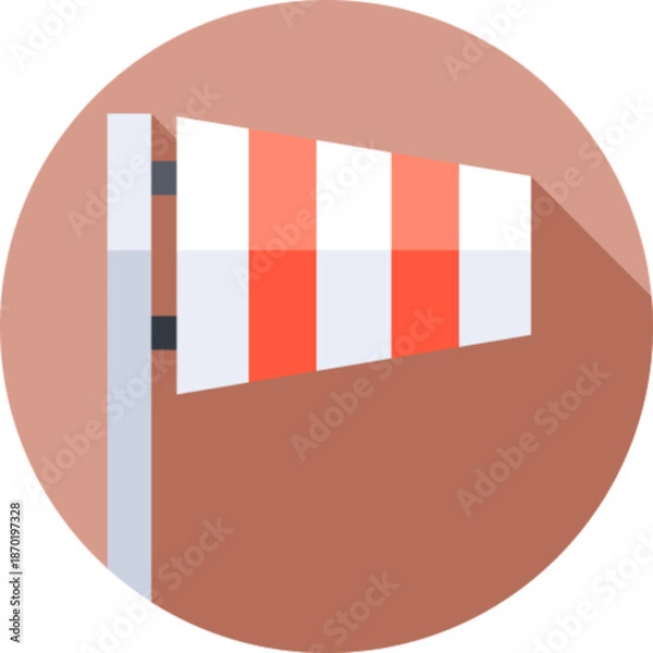 Obraz Wind Direction Sign Icon
