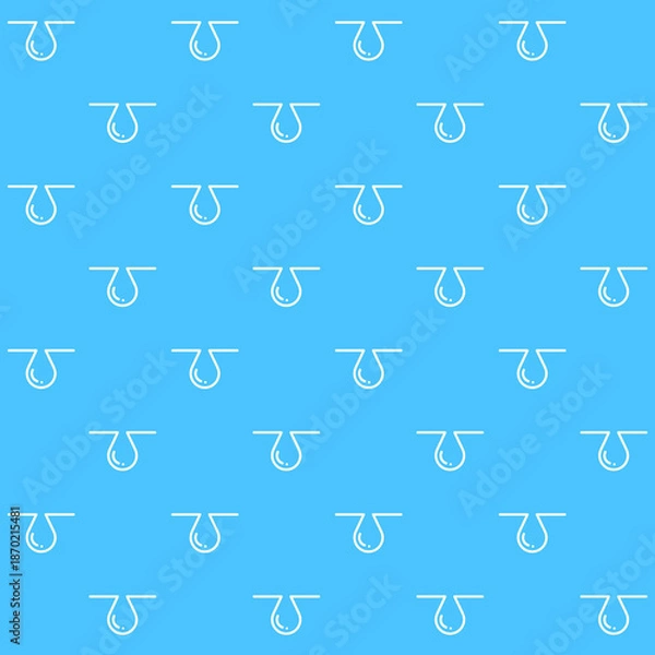 Fototapeta Water Drops Vector Seamless Pattern