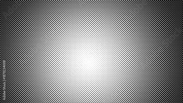 Obraz Black and White Halftone Dot Pattern Abstract Background
