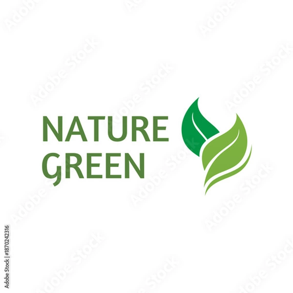 Obraz eco friendly logo