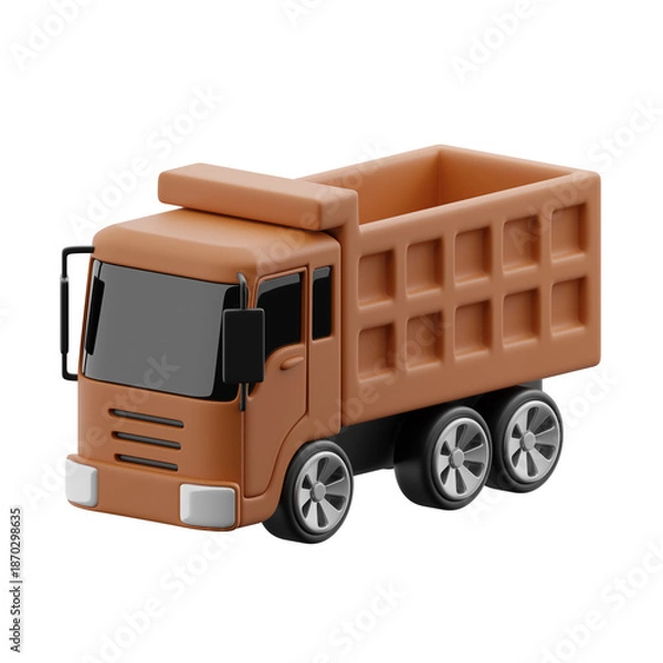 Obraz Dump truck 3d illustration