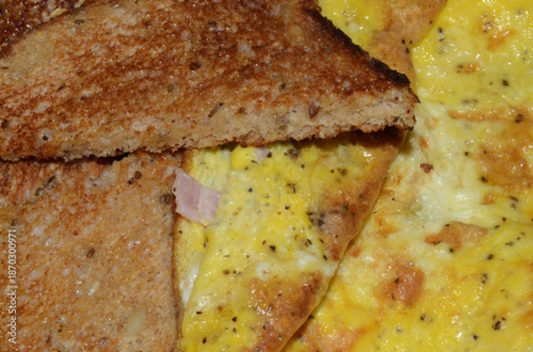 Obraz toast and eggs