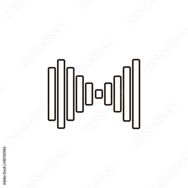 Obraz graph icon. sign design
