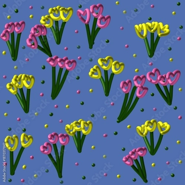 Obraz seamless pattern with flowers