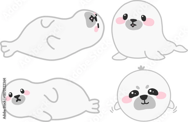 Obraz 물범_동물_캐릭터