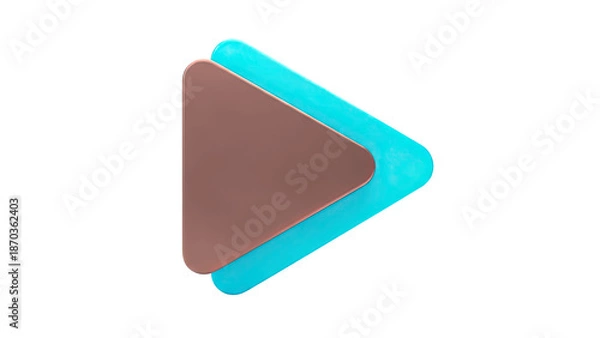 Obraz Abstract Play Button Icon