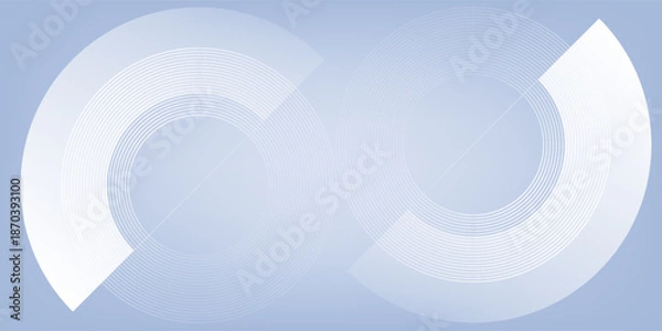 Obraz Abstract blue modern background with circle elements. Digital technology lines circle simple abstract modern nice