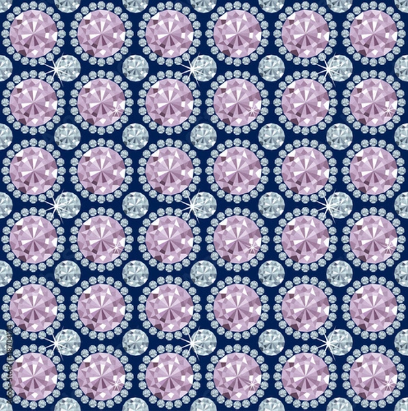Fototapeta Diamond seamless Pattern / vector wallpaper / use swatches