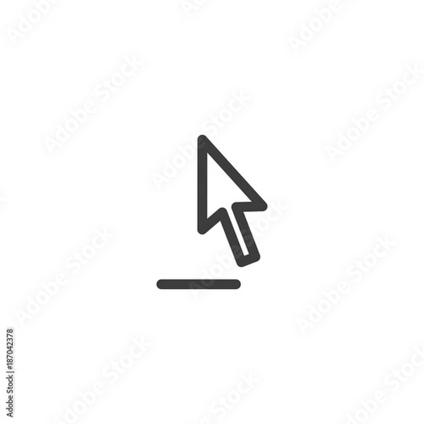 Fototapeta click icon. sign design