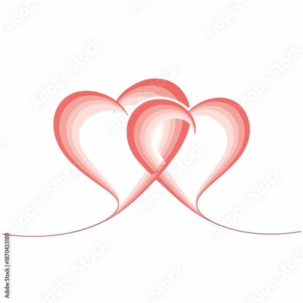 Obraz red heart with ribbon