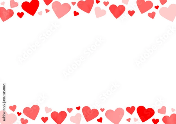 Obraz バレンタインのかわいいフレーム