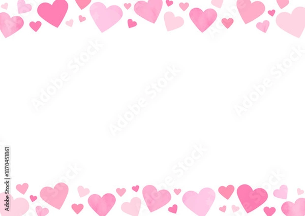 Obraz バレンタインのかわいいフレーム