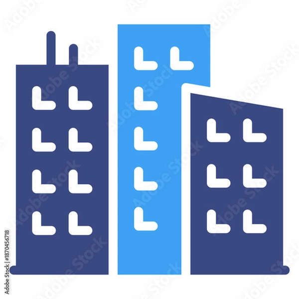 Obraz City Block Icon