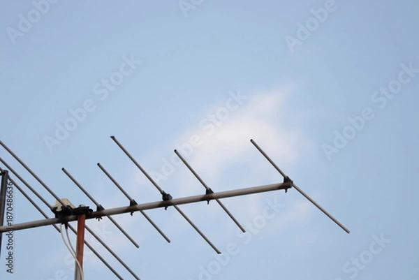 Obraz 青空とアンテナの写真