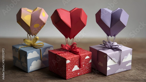 Obraz gift box with ribbon