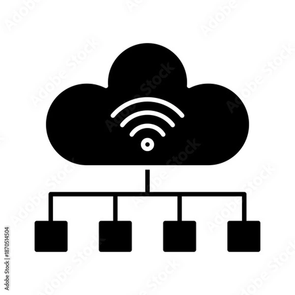 Fototapeta Network icon