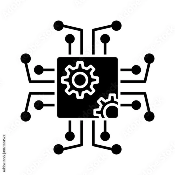 Fototapeta Chips icon