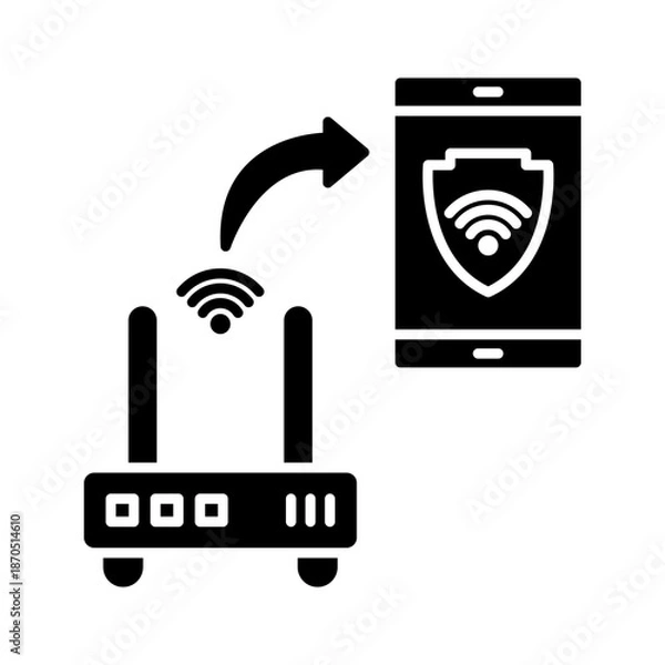 Fototapeta Networking icon