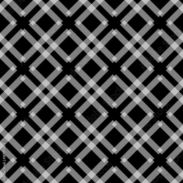 Fototapeta Repeating black-grey-white checkered pattern (vector EPS 10)
