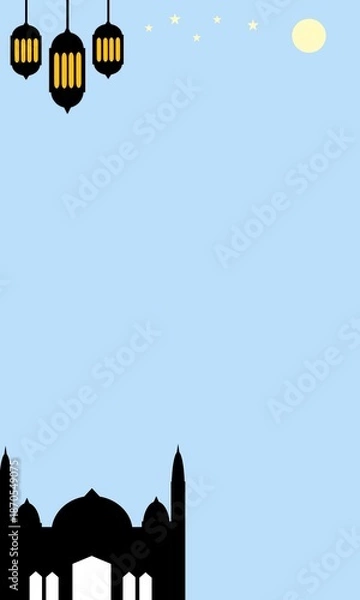 Obraz Ramadhan night background