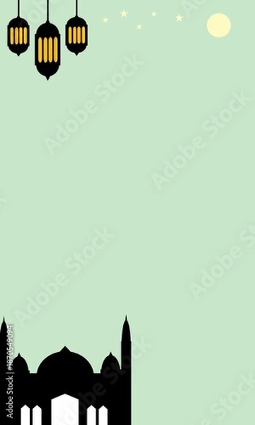 Obraz Ramadhan night background