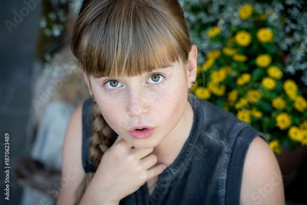 Obraz Mädchen, erstaunt