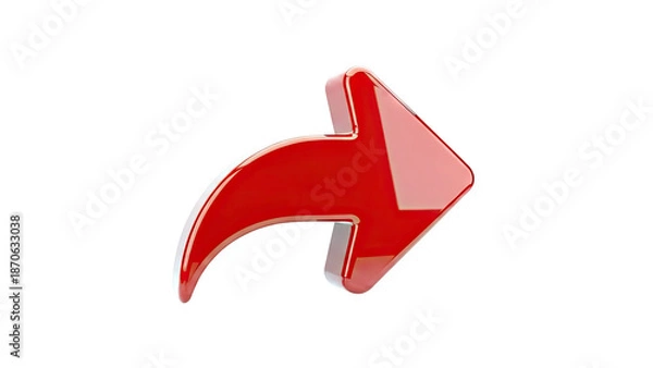 Obraz Red Share Icon