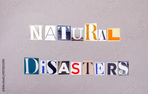 Obraz Natural disasters cutout