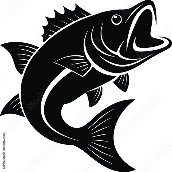 Obraz Jumping Fish Silhouette