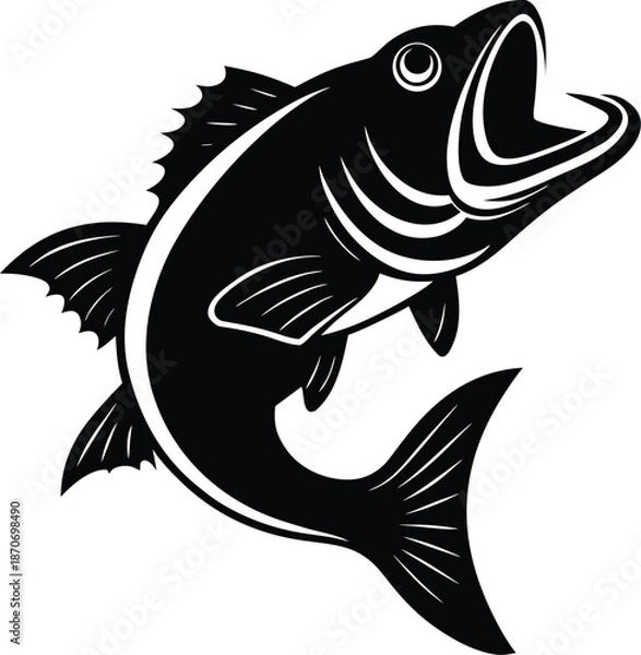 Obraz Jumping Fish Silhouette