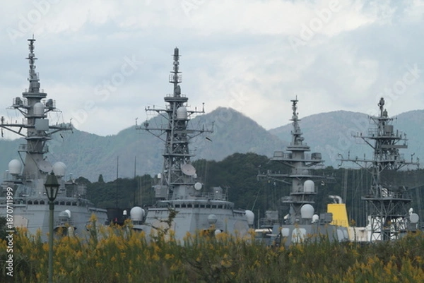 Obraz 整列する護衛艦