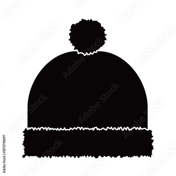 Obraz 冬のファッションアイテム・シンプルなニットキャップ