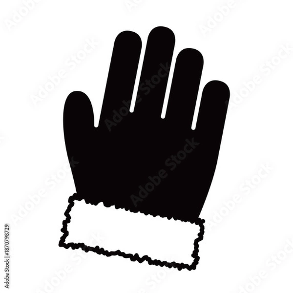 Obraz 冬の防寒アイテム・シンプルな手袋