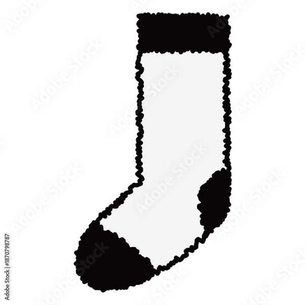 Obraz 防寒用のふわふわした可愛い靴下